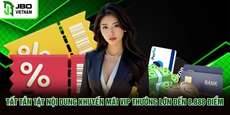 Tất tần tật nội dung khuyến mãi VIP thưởng lớn đến 8.888 điểm